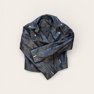 Aeropostale Black Leather Jacket